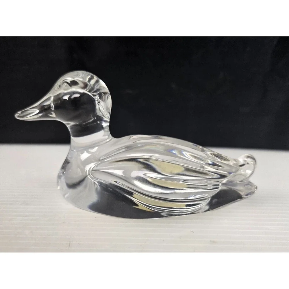 Vintage Princess House Lead Crystal Duck Figurine Paperweight W. Germany 24% - Picture 4 of 12